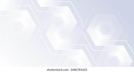 Arte de fondo blanco con color degradado y artístico dinámico hexágono arte moderno diseño simple