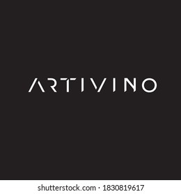 Art and wine vector logo. Art center emblem. Art gallery logo