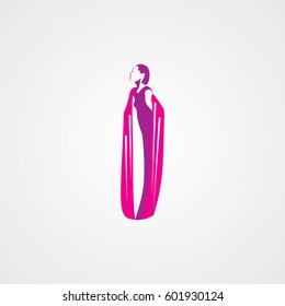 the art woman icon logo fashion