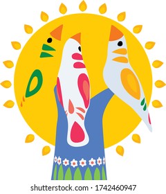 Trabajo artístico para el año nuevo bengalí