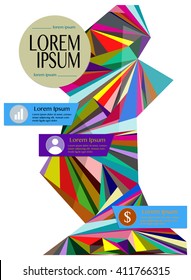 Art work with place for text for flyer, advertisement, brochure