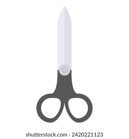 Art work scissors icon cartoon vector. Space artisan. Kid craft work