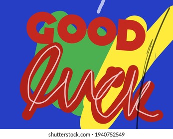 the art of writing  good luck calligraphy