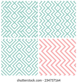 Art of zigzag patterns