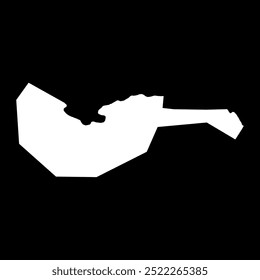 Arta region map, administrative division of Djibouti. Vector illustration.