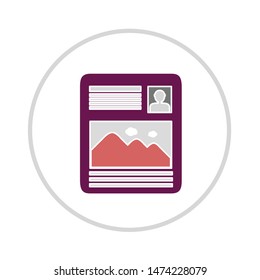 artboard icon. flat illustration of artboard vector icon. artboard sign symbol