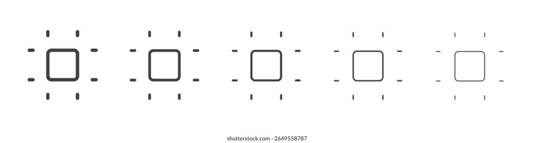 Artboard icon flat simple outline logo
