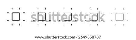 Artboard icon flat simple outline logo