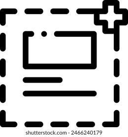 Symbol auf der Zeichenfläche. Dünnes lineares Design isoliert auf weißem Hintergrund