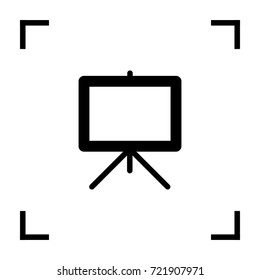 Artboard minimal vector icon. Canvas flat line icon for websites and mobile minimalistic flat design.