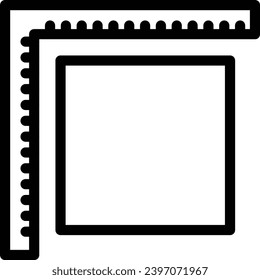 Artboard single vector line icon