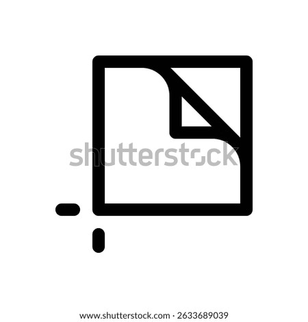 Artboard tool. Editable stroke vector icon.