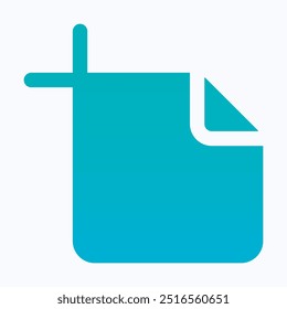 Artboard Tool Icon, Change Artboard Size Icon, Isolated Gradient Vector Icon.