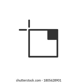 Icono de herramienta de tablero aislado en fondo blanco. Símbolo multimedia moderno, simple, vector, icono para el diseño de sitios web, aplicación móvil, ui. Ilustración vectorial