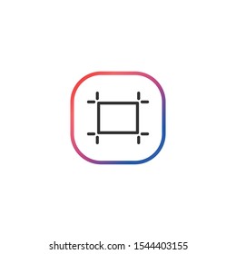 Artboard Tool  - Line Vector Icon