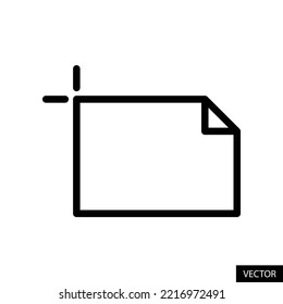 Icono vectorial de herramienta de tablero de anuncios en diseño de estilo de línea para sitio web, aplicación, interfaz de usuario, aislado en fondo blanco. Trazo editable. Ilustración vectorial EPS 10.