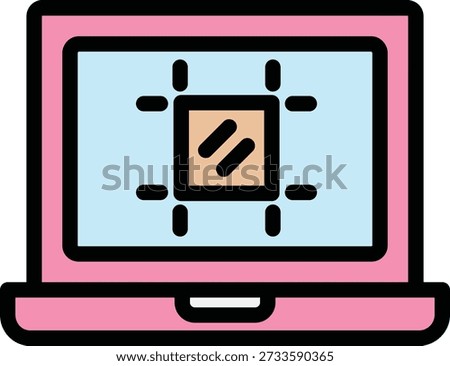 Artboard Vector Icon Design Illustration