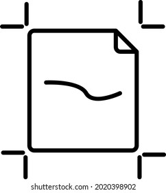 Artboard Vector Line Icon Design
