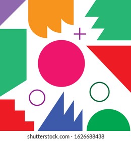 Artbox with square circle and traingular