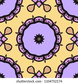 Art-deco fashion seamless pattern. vector illustration. For invitation wedding, valentine's, background, wallpaper.