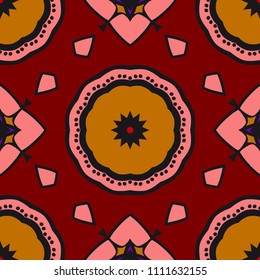Art-deco fashion seamless pattern. vector illustration. For invitation wedding, valentine's, background, wallpaper.