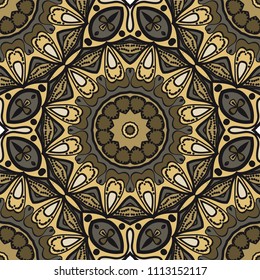 Art-deco fashion seamless pattern. vector illustration. For invitation wedding, valentine's, background, wallpaper.