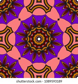 Art-deco floral pattern. Seamless. vector illustration. For invitation wedding, valentine's, background, wallpaper.