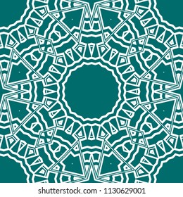 Art-deco floral pattern. Seamless. vector illustration. For invitation wedding, valentine's, background, wallpaper