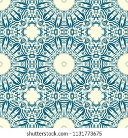 Art-deco floral pattern. Seamless. vector illustration. For invitation wedding, valentine's, background, wallpaper