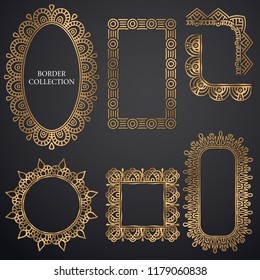 Art-deco ornamental frame
