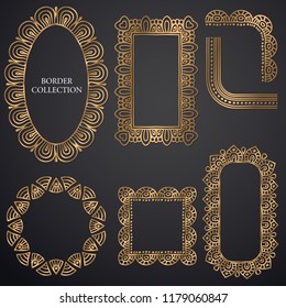 Art-deco ornamental frame