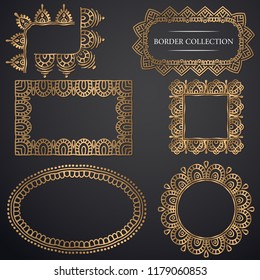 Art-deco ornamental frame