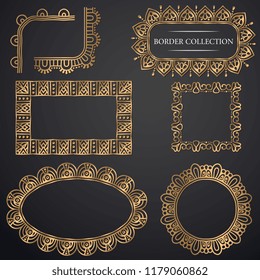 Art-deco ornamental frame