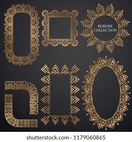 Art-deco ornamental frame