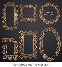 Art-deco ornamental frame