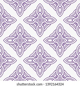 Art-deco seamless geometric pattern with retro ornament. Vector illustration
