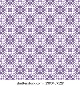 Art-deco seamless geometric pattern with retro ornament. Vector illustration