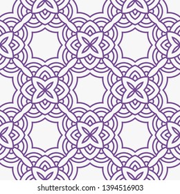 Art-deco seamless geometric pattern with retro ornament. Vector illustration