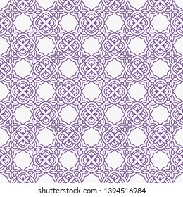Art-deco seamless geometric pattern with retro ornament. Vector illustration