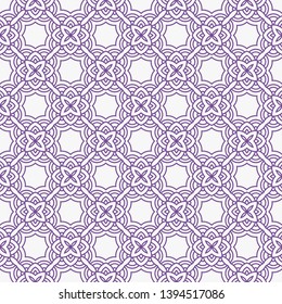 Art-deco seamless geometric pattern with retro ornament. Vector illustration