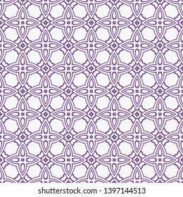Art-deco seamless geometric pattern with retro ornament. Vector illustration