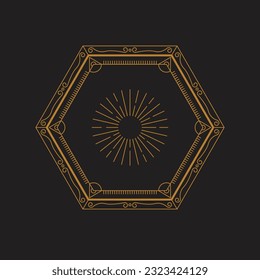ArtDeco vector illustration design template