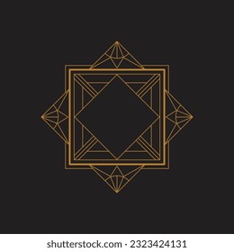 Design-Vorlage für Vektorgrafik-ArtDeco