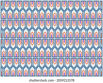 art-deco-seamless-vintage-wallpaper-pattern-geometric-triangle-decorative-pattern.Vector illustration free royalty.Greeting card, banner, poster.