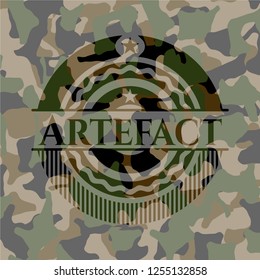 Artefact on camouflage pattern