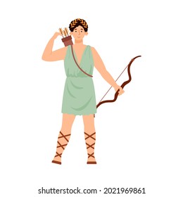 Artemis Diana Ancient Greek Roman Mythology Stock Vector (Royalty Free ...
