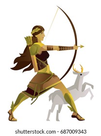 artemis diana greek roman mythology goddess of the hunters