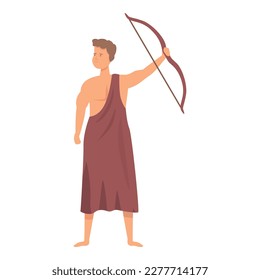 Artemis icon cartoon vector. Greek god. Ancient greece