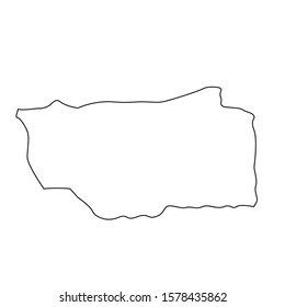 Artemisa region map in Cuba