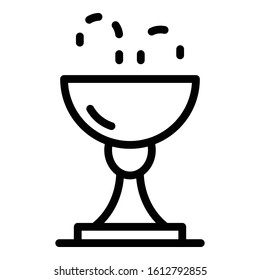 Artesian drinking fountain icon. Outline artesian drinking fountain vector icon for web design isolated on white background